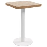 VidaXL Bistrotafel 50x50 cm MDF lichtbruin
