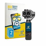 BROTECT - Screenprotector voor DJI Osmo Pocket 4P (Lens) - Folie Beschermfolie transparant 2 Stuks