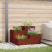 Maison Exclusive - Pot de fleurs couleur rouille pour jardin, 100 x 100 x 60 cm, acier résistant aux intempéries