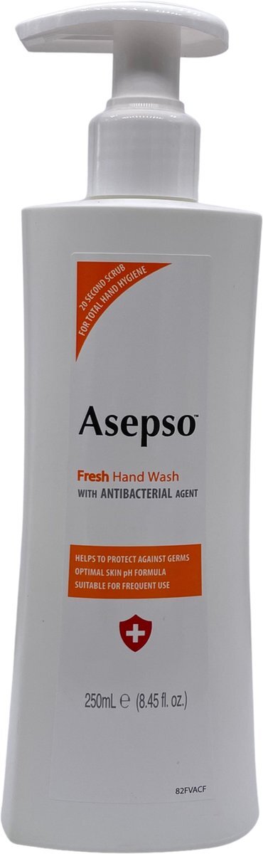 Asepso Antibacteriële Handzeep Fresh 12 x 250ml Voordeelverpakking