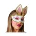 BigBuy Carnaval masque de lapin doré