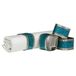 Premier Brands of America Premier Housewares servetringen, set van 4, turquoise glitter, vernikkeld