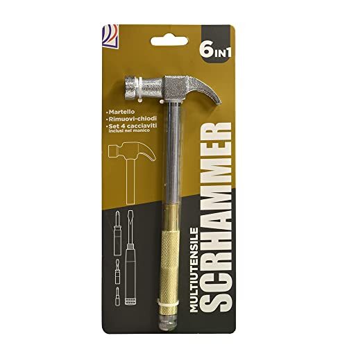 EURO MARKETING MANUFACTURING SCRHAMMER multifunctionele hamer multifunctioneel, metallic, uniek