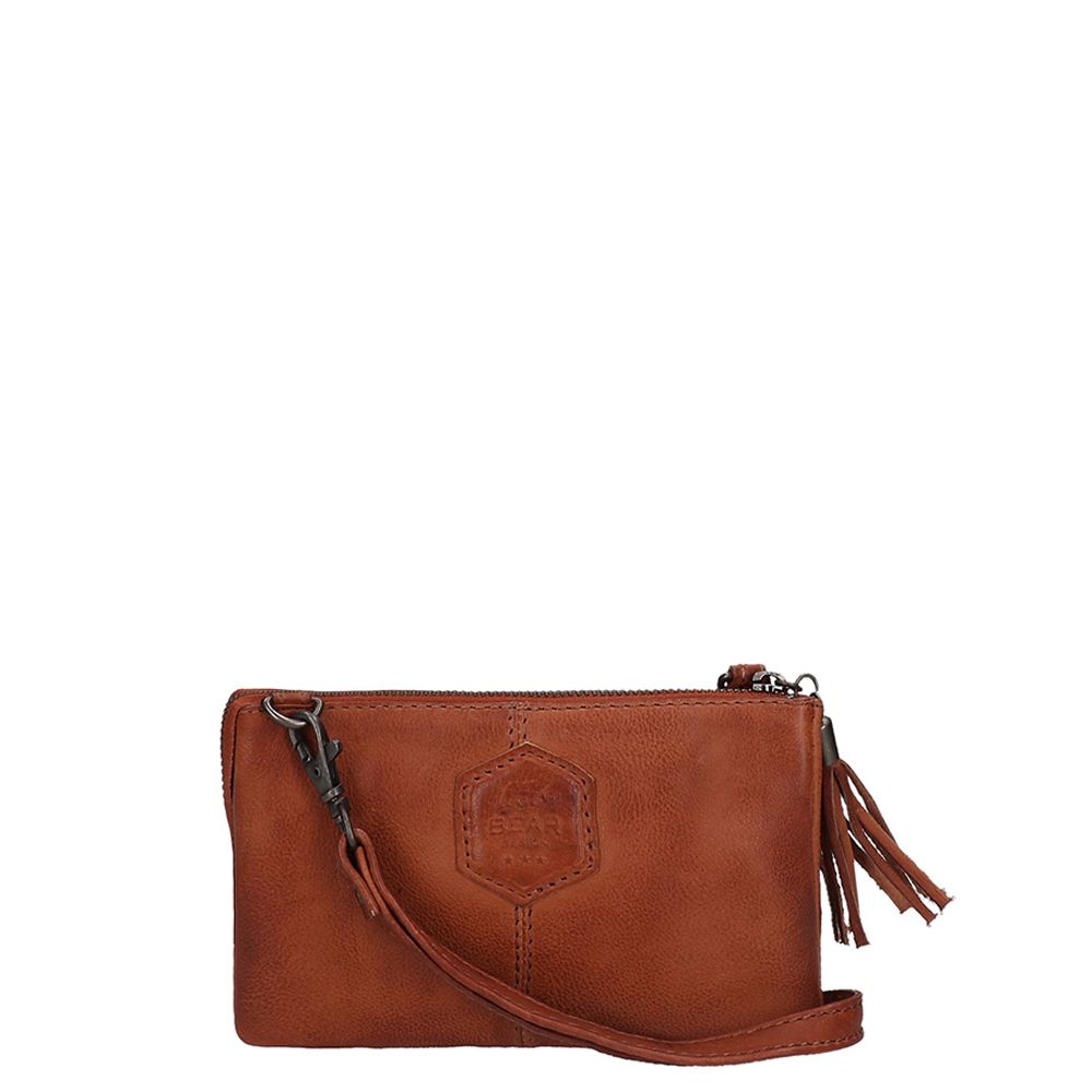 Bear Design Callisto Pelle Alessia Clutch cognac - Bruin