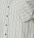 CASA MODA Chemise coupe décontractée - popeline - blanc avec jaune - motif bleu et beige - Facile à repasser - Tour de cou : 45 - 46