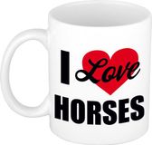 Bellatio Decorations Shoppartners Bv I love my horses cadeau koffiemok / theebeker wit