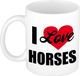 Bellatio Decorations Shoppartners Bv I love my horses cadeau koffiemok / theebeker wit