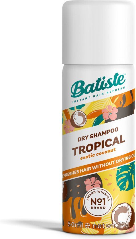 6x Batiste Droogshampoo Tropical Mini 50 ml
