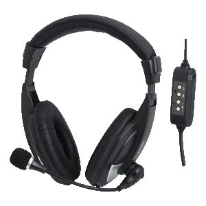 LogiLink HS0019 Headset - Bedraad - Zwart
