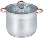 Klausberg 7794 - Soeppan met deksel - 10.7L - 26 cm - RVS - Inductie - Alle warmtebronnen