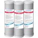 Italia® Carbon-cartouche 5 micron 10 inch CTO actieve koolfilter voor omgekeerde osmose set 3 stuks waterfilter