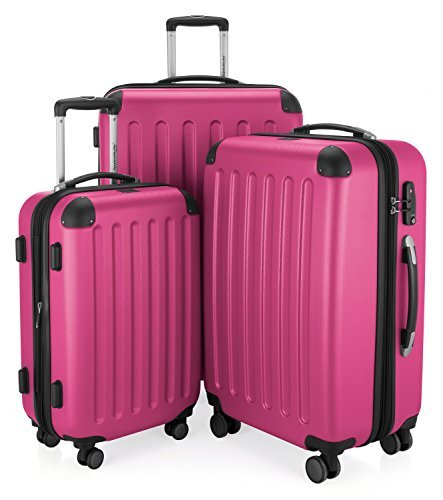 Hauptstadtkoffer - SPREE - 3-delige kofferset - handbagage 55 cm, middelgrote koffer 65 cm, grote reiskoffer 75 cm, TSA, 4 wielen, magenta