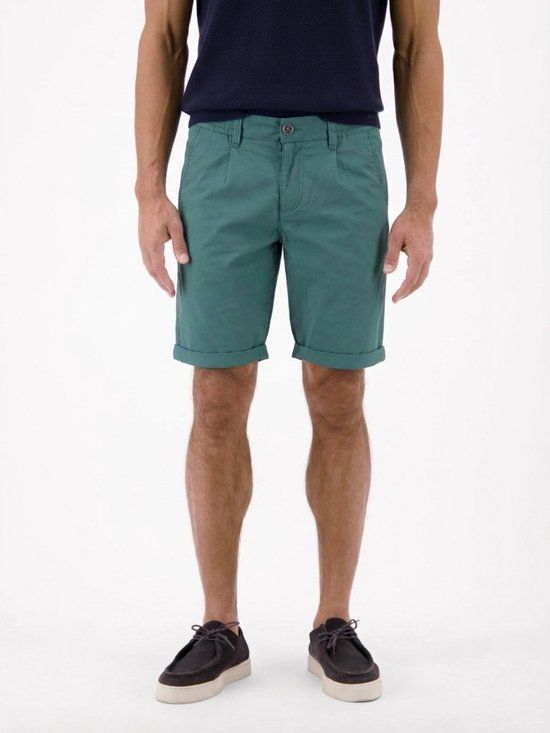 LERROS Korte chino van een lichte katoenmix SOFT TEAL