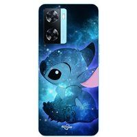Maniacase Etui Oppo A57s 4G Stitch blauw randje