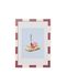 HEMA Cadre photo A4 21x29.7cm bois rayures (bordeaux)