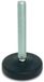 RS PRO Verstelbare voet M16 tot 1600 kg x 200 mm, tot 30 graden kantelbaar, zacht staal, Ø 83 mm x 230 mm