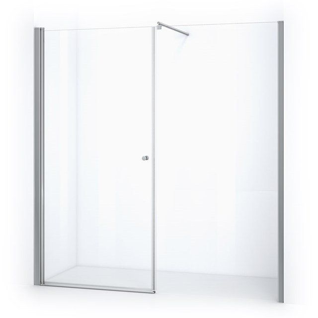 Maxaro Douchewand met Draaideur Zircon Comfort 205cm Chroom