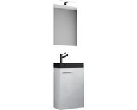 VCM set de meuble de salle de bain 3 pièces pour toilettes invités Slito SP-BL