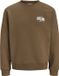 JACK&JONES JJAERO SWEAT CREW NECK Heren L Cocoa Polyester/Katoen Herfst/Winter 2026
