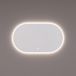 HIPP Design spiegel Ovaal-Recht met Directe en Indirecte LED-Verlichting Rondom 100 x 70 x 3 cm met Touch-Dimmer en Spiegelverwarming en Kleurenwissel