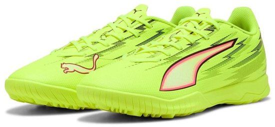 Puma Voetbalschoenen Ultra 6 Play TT Mannen Polyester Geel Alert-Puma Black-Glowing Red-Lime Squeeze Maat 42