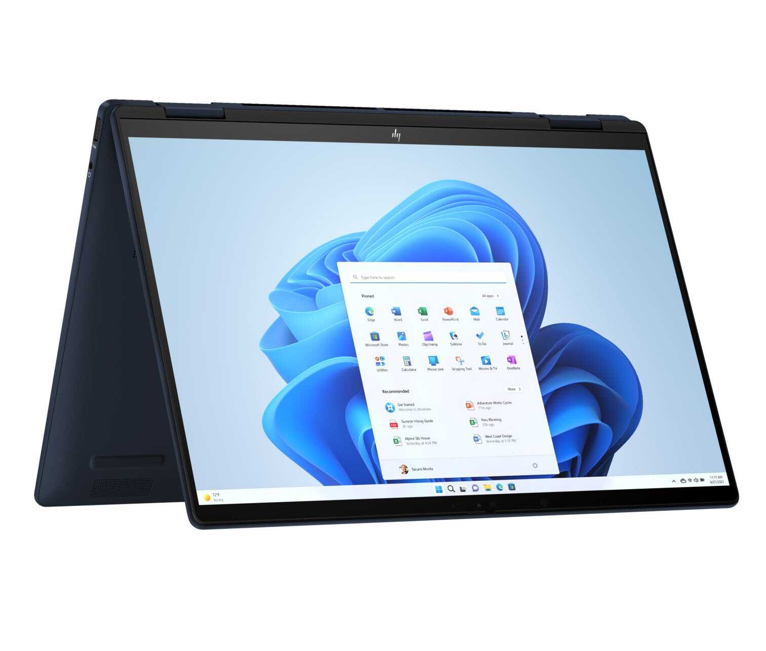 HP HP Envy x360 14'' 2-in-1 Laptop - 14-fc0011nb - Athmospheric Blue - Azerty toetsenbord met verlichting