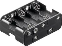 Goobay Batterijhouder voor 10 AA-batterijen - push-on bevestiging