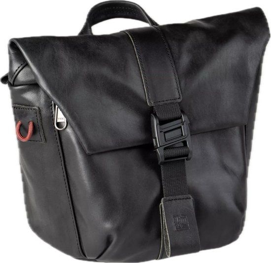 Wotancraft Pilot - 3.5L - Zwart Leer - Cameratas - Schoudertas