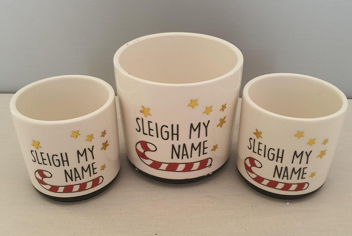 House of Seasons kert pot Sleigh my name - keramiek - 8718861812480