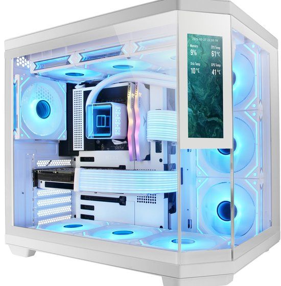 Mars Gaming MC3TCORELCDW computerbehuizing Midi Tower Wit