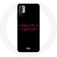 Maniacase Hoesje voor Xiaomi Redmi Note 10T 5G Stranger Things Poster Vrolijk Kerstfeest Logo