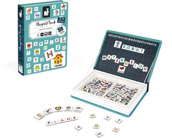 Janod Magnetibook Alfabet Engelstalig Magneetboek Speelset