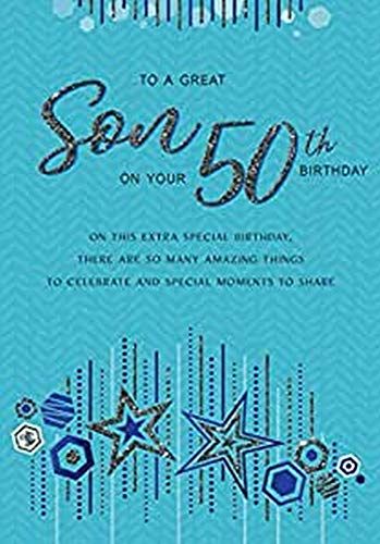 50th Birthday Card for Son - Modern Milestone - 9 x 6" - Regal Publishing