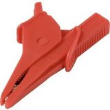 VOLTCRAFT MSK-135 pince crocodile coudée CAT IV 600 V, CAT III 1000 V 10 A Rouge