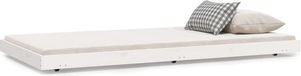 VidaXL Bedframe massief grenenhout wit 90x200 cm