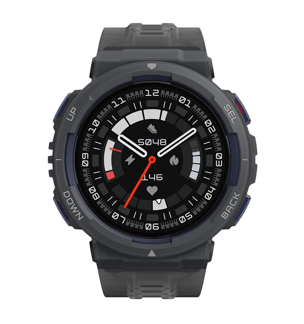 Amazfit Active Edge Smartwatch - 1.32" TFT Display, GPS, Black