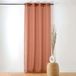 HomeMaison Gordijn met lus – afwerking met oogjes, kleur Canon, kleur baksteenoranje – 140 x 240 cm – 100% polyester – collectie Boucline