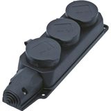 Bachmann verdeeldoos 3xCEE7/3, 3x geaard contact IP44