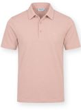 Vercate Heren Polo Korte Mouw Roze Slim Fit Katoen Maat L