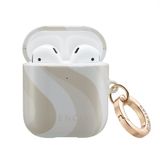 Selencia Case - Hoesje geschikt voor AirPods 1 / 2 - Desert Waves Beige