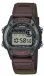 CASIO W-220HF horloge, uni, groen, quartz, digitaal, met een textielband, waterdicht tot 5 bar