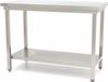Maxima Table de travail inox - 100 x 70 cm - Hauteur réglable