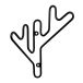 Maze Porte manteau Twig noir