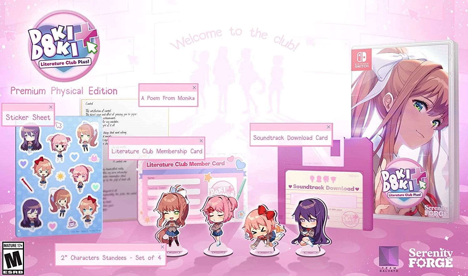 Serenity Forge Doki Doki Literature Club Plus! Premium Physical Edition - Nintendo Switch