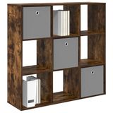 vidaXL Dressoir Gerookt eiken 102 x 31 x 99,5 cm