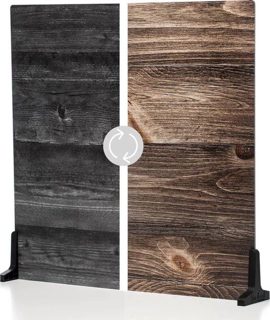 V-Flat World Duo-Board Double-Sided Background - Vintage Oak/Ink Hardwood