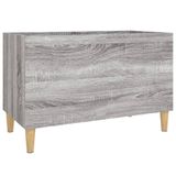 VidaXL Meuble de rangement 74,5x38x48 cm bois de particules gris aspect chêne sonoma