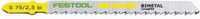 Festool Lame de scie sauteuse HS 75/2,5 BI/5