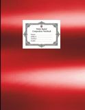 Wide Ruled Composition Notebook: Large school notebook (8.5 x 11-inch format) Black-and-white interior with margins | 100 sheets for primary school students