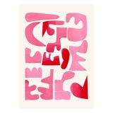 Poster & Frame Ejaaz Haniff Poster & Frame Poster - A Pink Puzzle (50 x 70 cm cm)